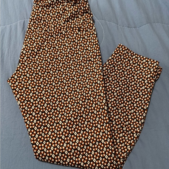 H&M Brown and White Patterned Pants - Picture 2 of 5